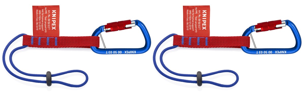 Dây giữ rơi và phụ kiện Tethered KNIPEX 00 50 06 T BK, dài 340mm