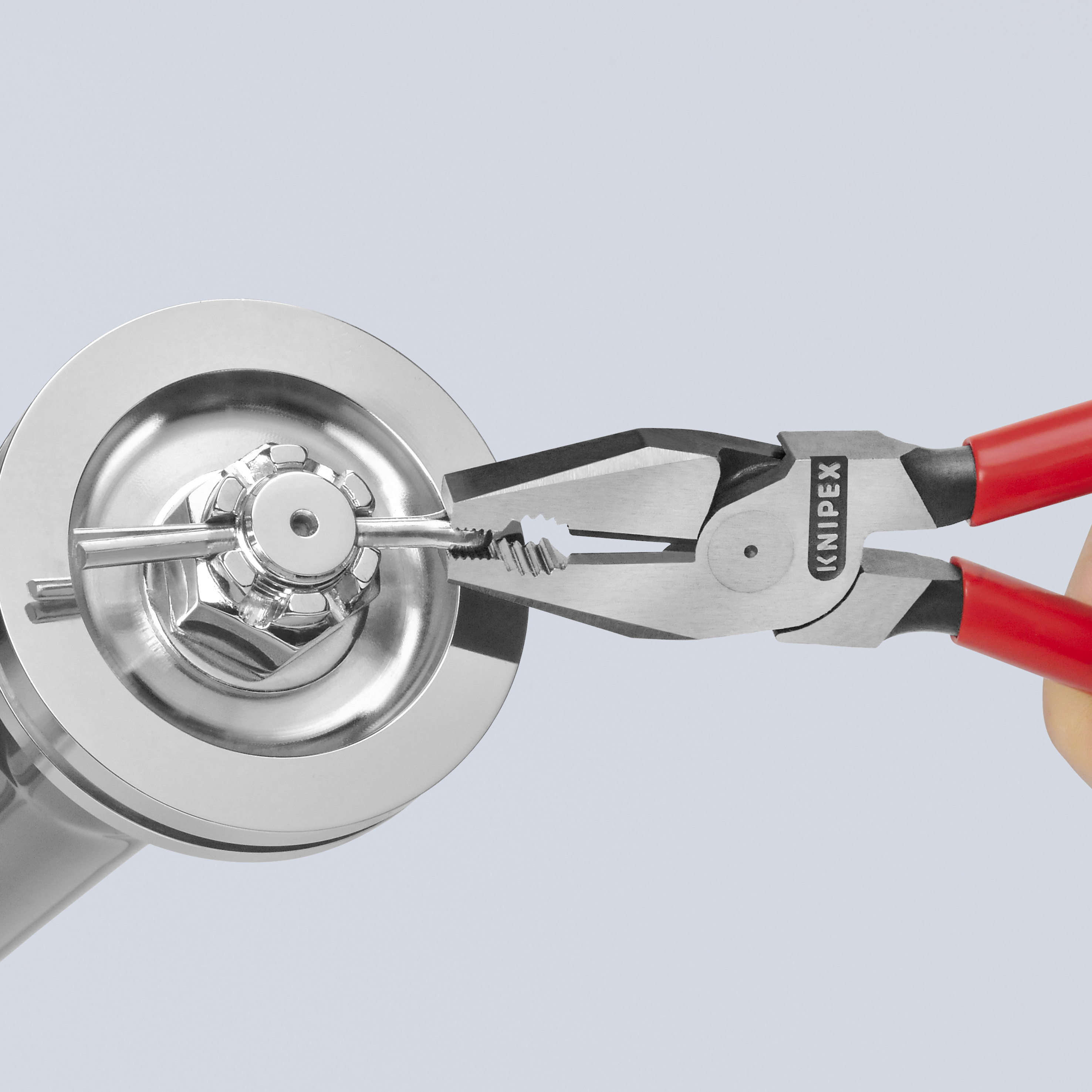 KNIPEX 02 01 225 SB High Leverage Combination Pliers 225 mm black atramentized with plastic coating polished thumbnail 6