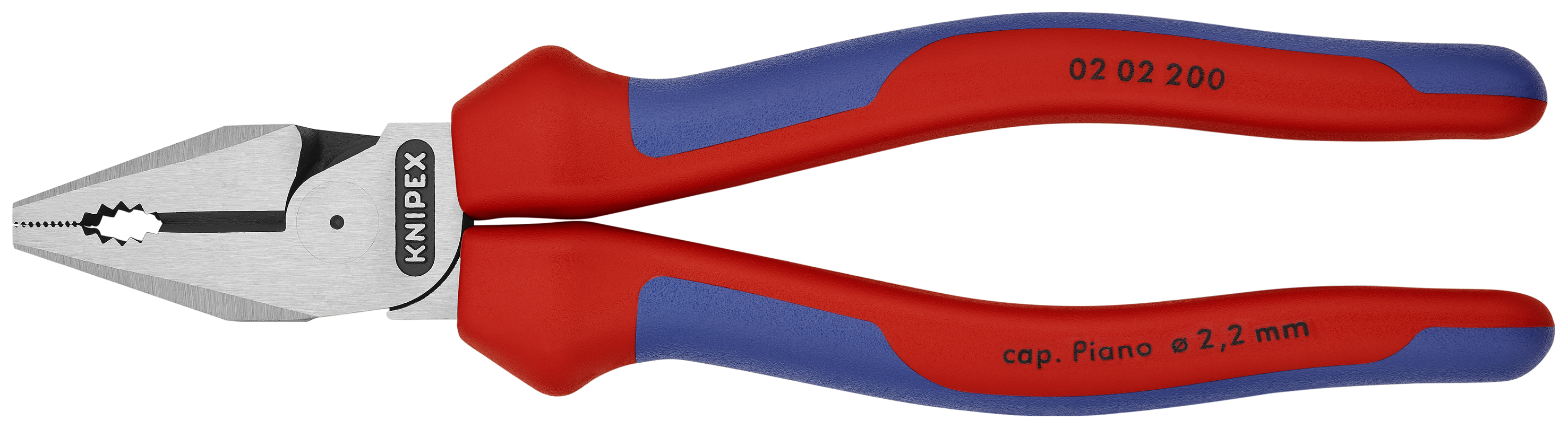 KNIPEX 02 02 200 SB High Leverage Combination Pliers 200 mm black atramentized with comfort handles polished thumbnail 3