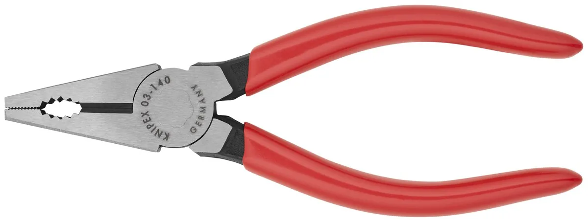 KNIPEX 03 01 140 Combination Pliers 140 mm black atramentized with plastic coating polished thumbnail 4