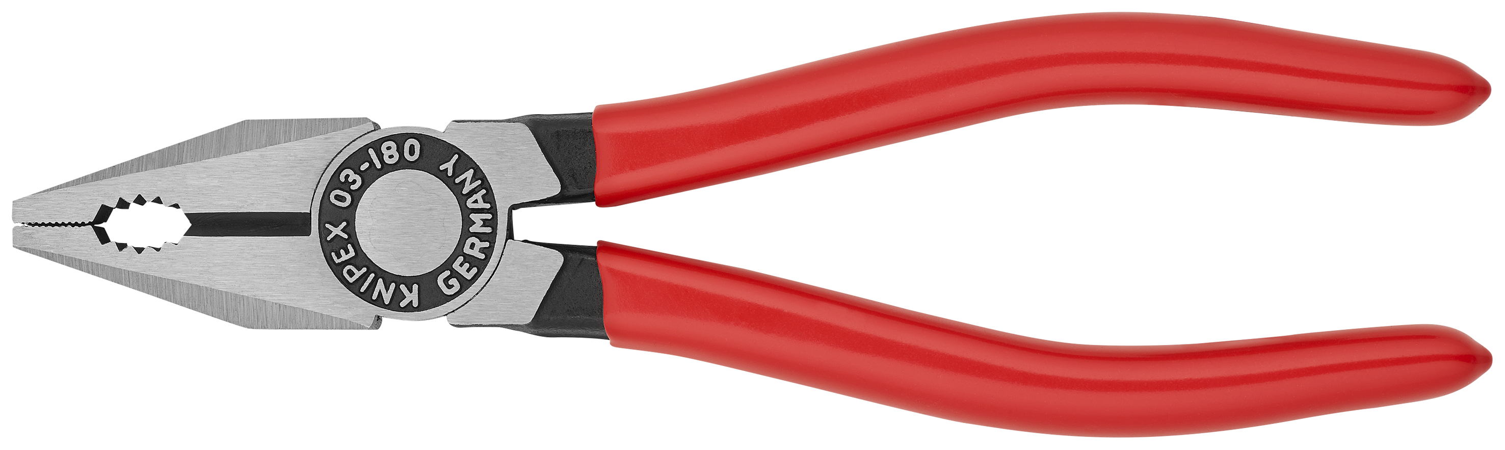 KNIPEX 03 01 180 SB Combination Pliers 180 mm black atramentized with plastic coating polished thumbnail 3