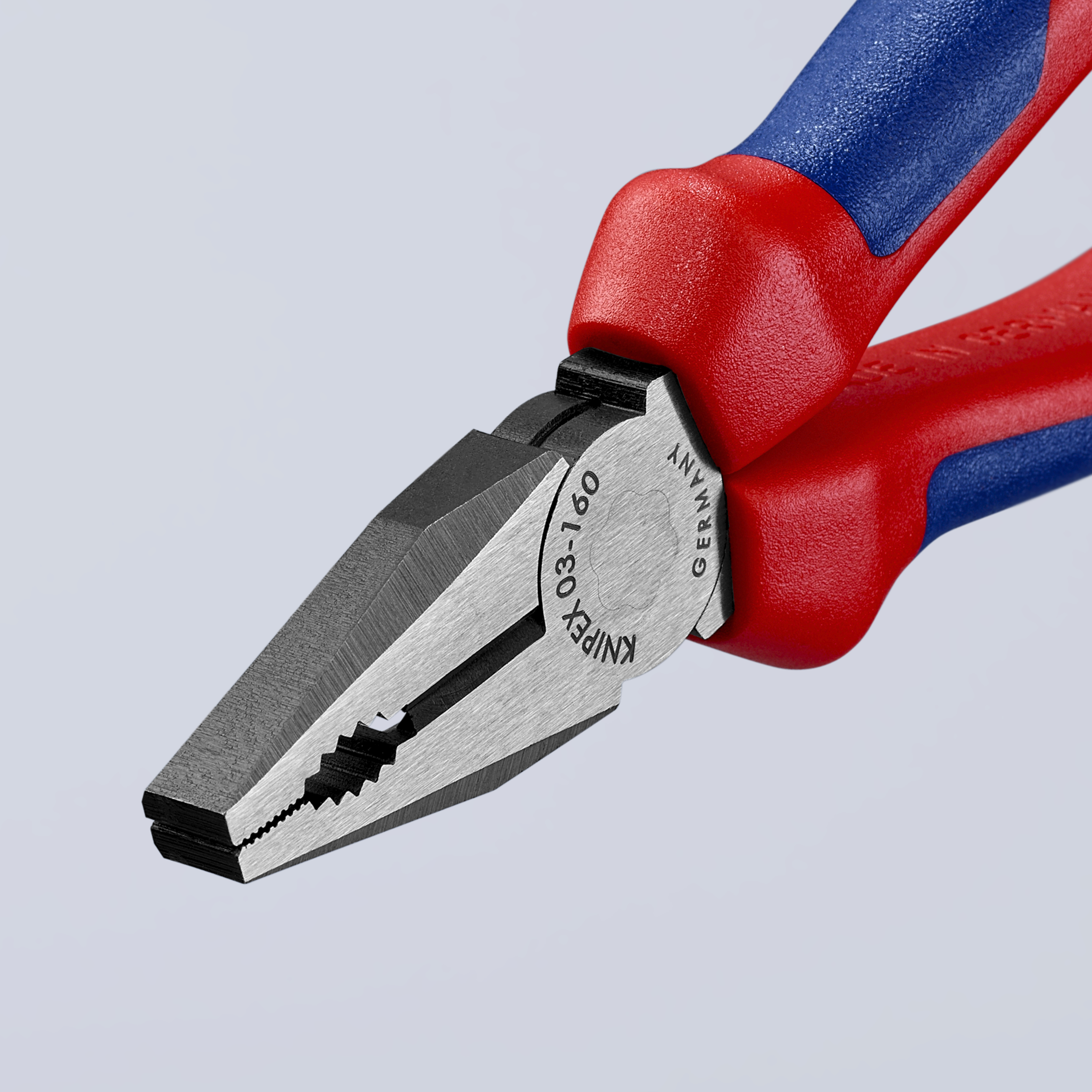 KNIPEX 03 02 160 SB Combination Pliers 160 mm black atramentized with comfort handles polished thumbnail 8