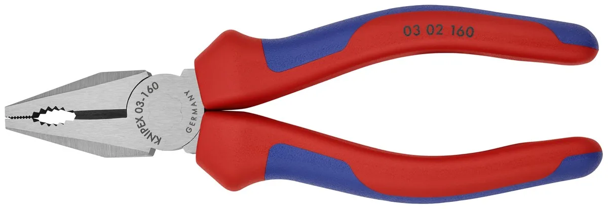 KNIPEX 03 02 160 Combination Pliers 160 mm black atramentized with comfort handles polished thumbnail 4