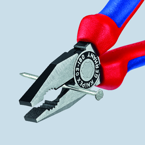 KNIPEX 03 02 180 Combination Pliers 180 mm black atramentized with comfort handles polished thumbnail 4