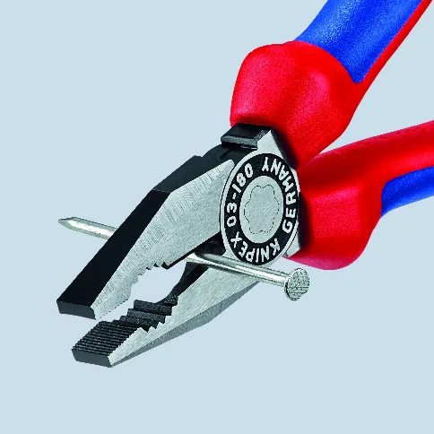KNIPEX 03 02 180 Combination Pliers 180 mm black atramentized with comfort handles polished thumbnail 5