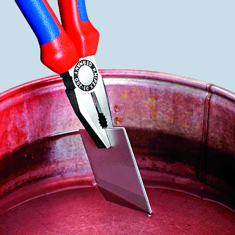 KNIPEX 03 02 200 SB Combination Pliers 200 mm black atramentized with comfort handles polished thumbnail 4