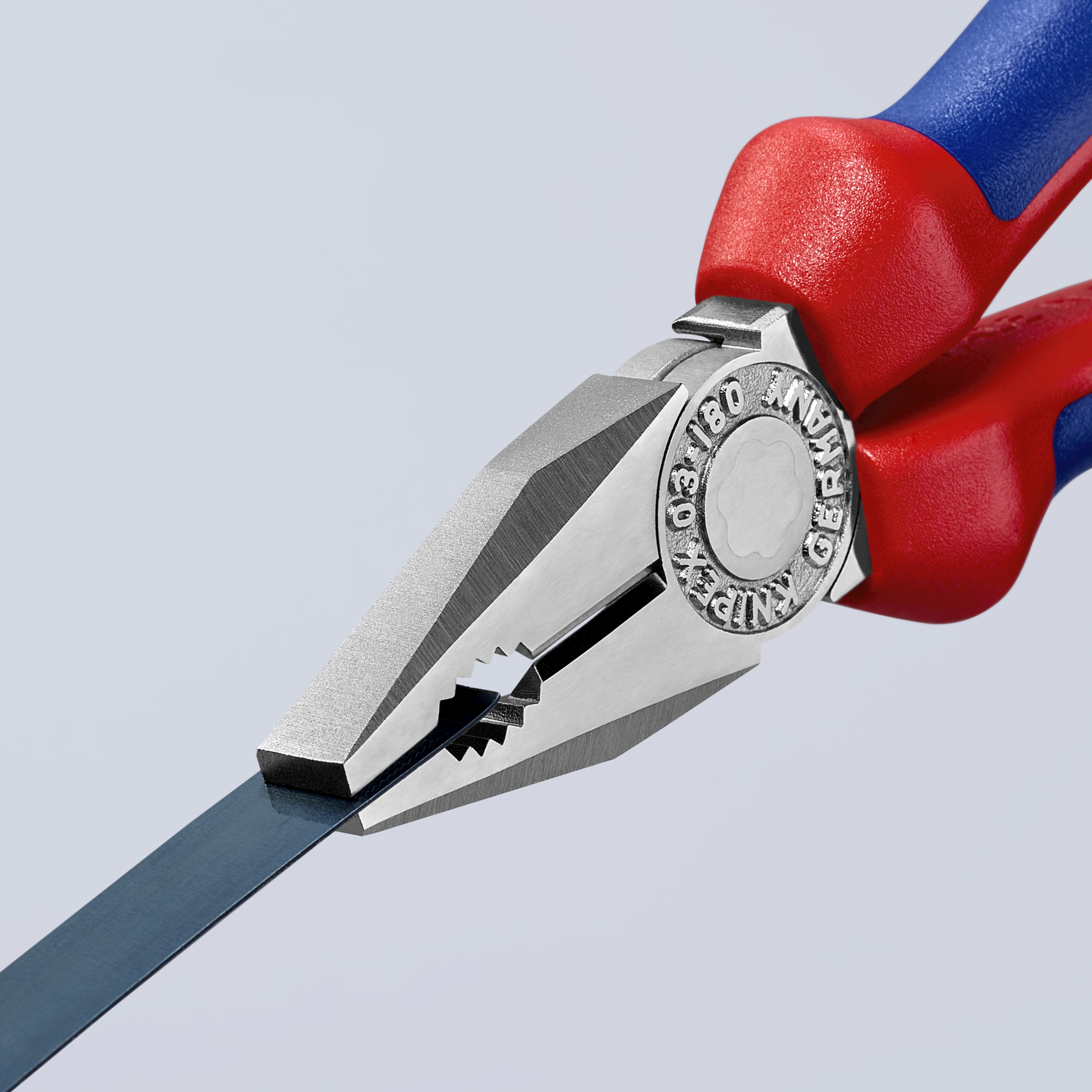 KNIPEX 03 05 180 Combination Pliers 180 mm chrome-plated with comfort handles chrome-plated thumbnail 7