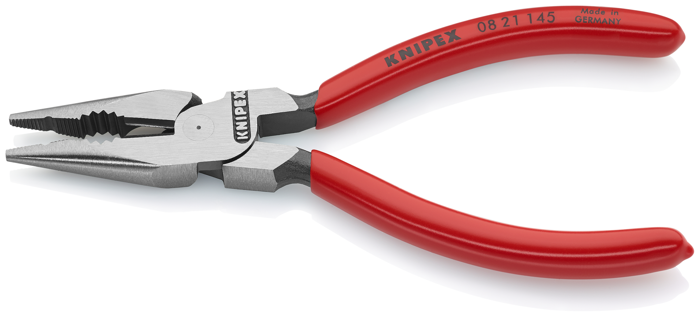 KNIPEX 08 21 145 Needle-Nose Combination Pliers 145 mm black atramentized with plastic coating polished thumbnail 2
