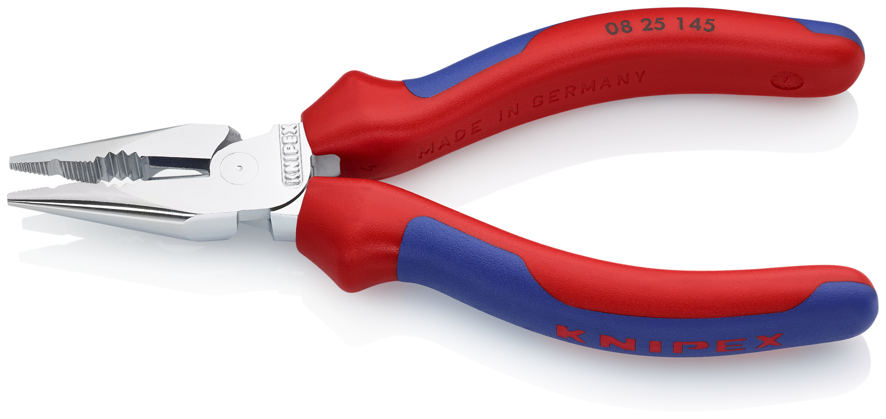 KNIPEX 08 25 145 SB Needle-Nose Combination Pliers 145 mm chrome-plated with comfort handles chrome-plated thumbnail 2
