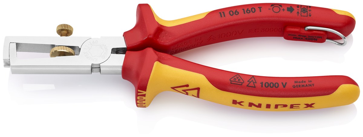 Kìm tuốt dây điện KNIPEX 11 06 160 T, dài 160mm