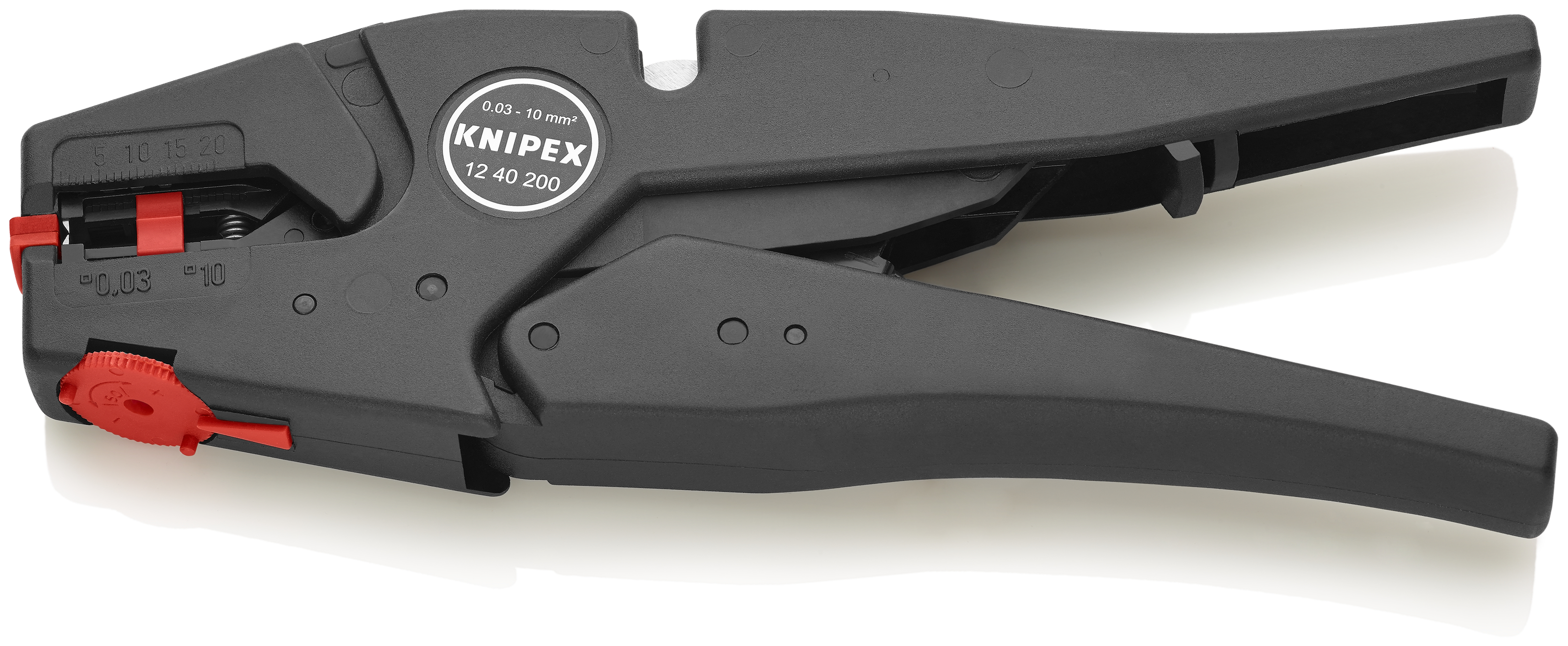KNIPEX 12 40 200 EAN Self-Adjusting Insulation Stripper 200 mm