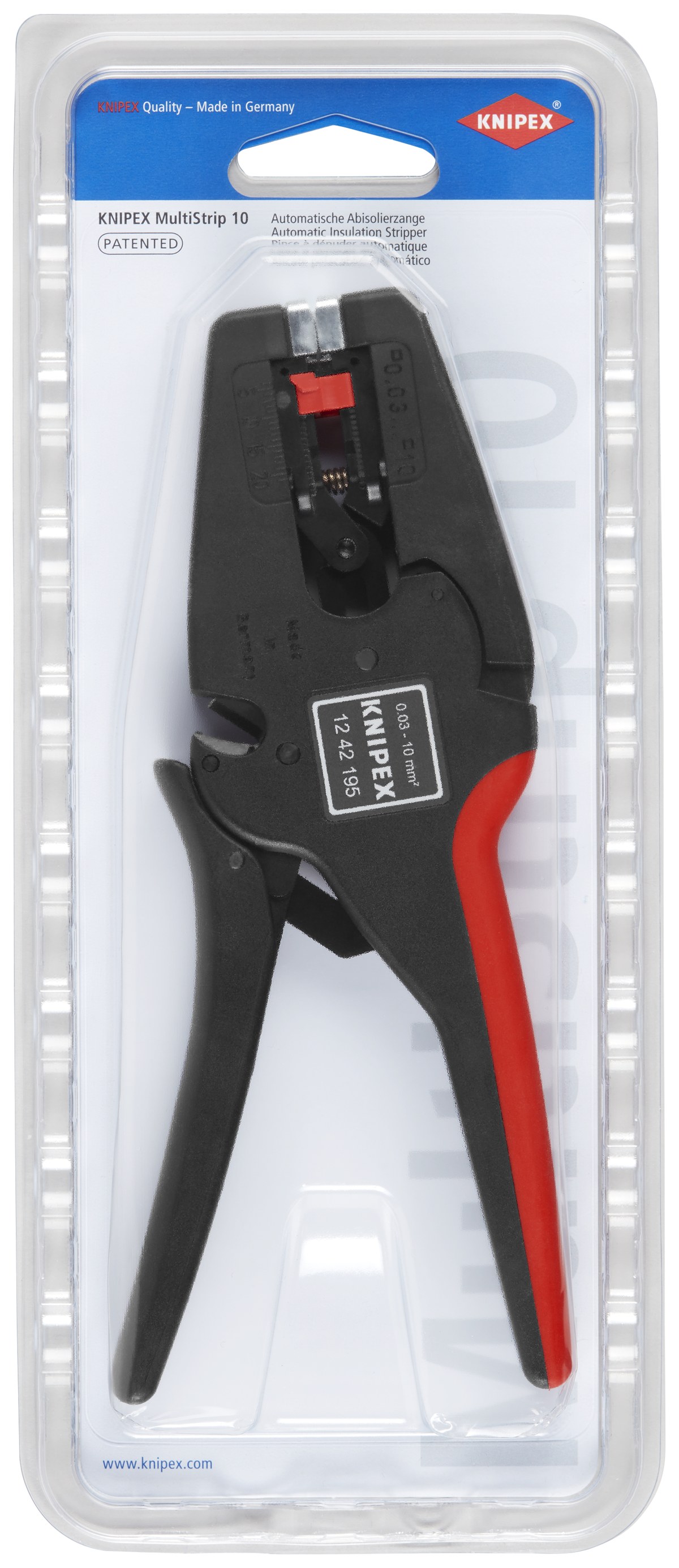 Kìm tước dây tự động KNIPEX 12 42 195 SB, dài 195mm thumbnail 7