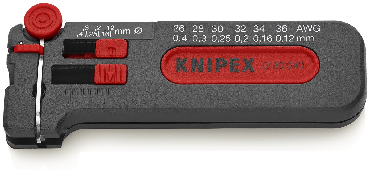 Kìm tuốt dây mini KNIPEX 12 80 040 SB, dài 100mm