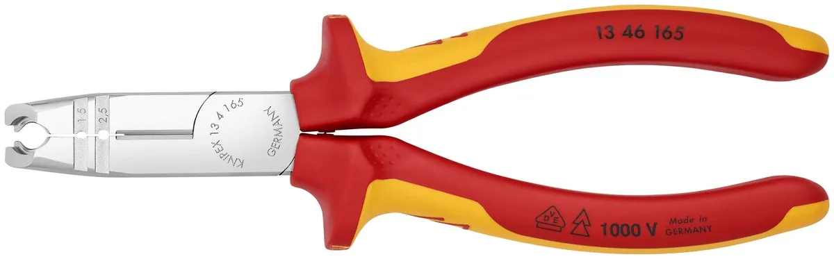 Kìm cắt tuốt dây chính xác KNIPEX 13 46 165 SB, tuốt Ø13mm, cắt Ø3.2mm, dài 165mm thumbnail 7