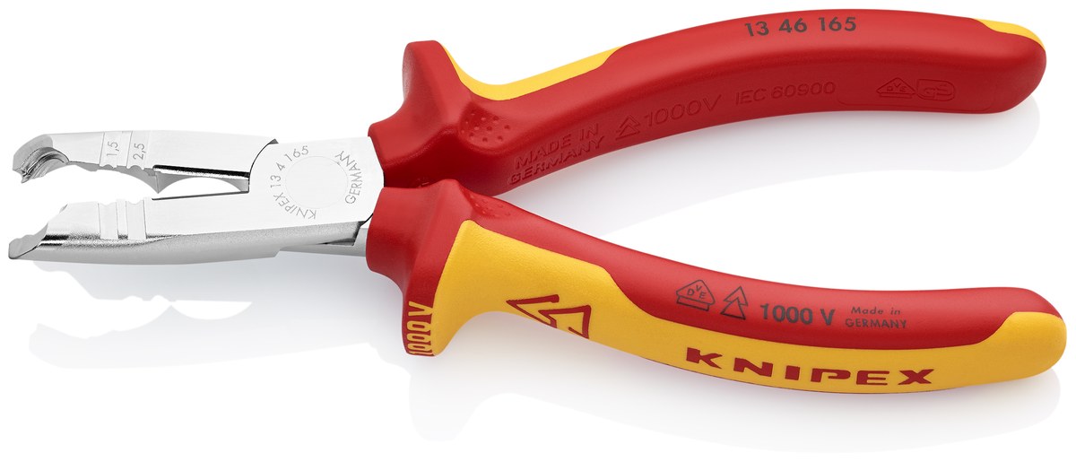 Kìm cắt tuốt dây chính xác KNIPEX 13 46 165, dài 165mm thumbnail 2