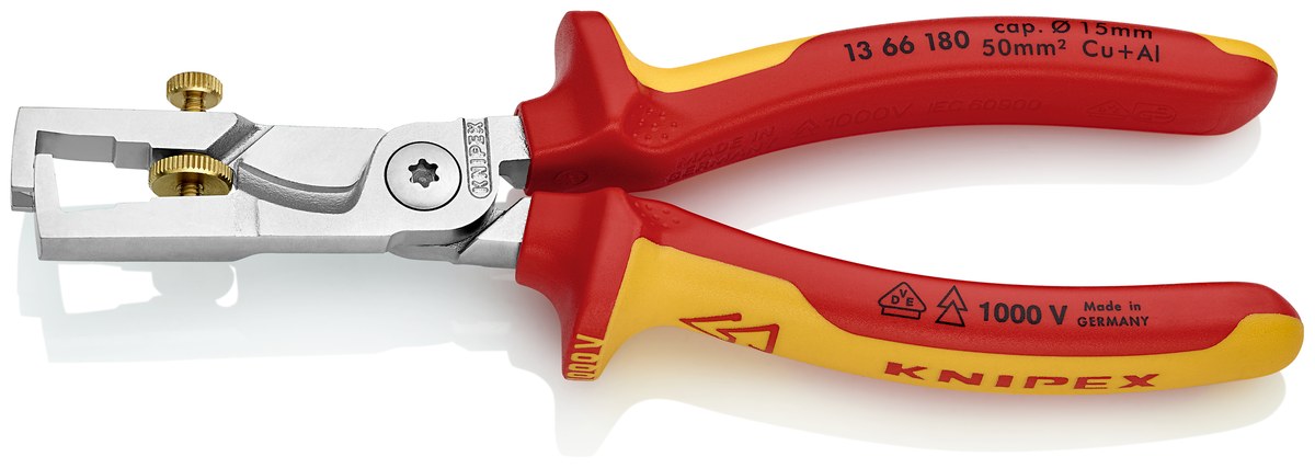Kìm tuốt cắt cáp KNIPEX 13 66 180 SB, dài 180mm thumbnail 7