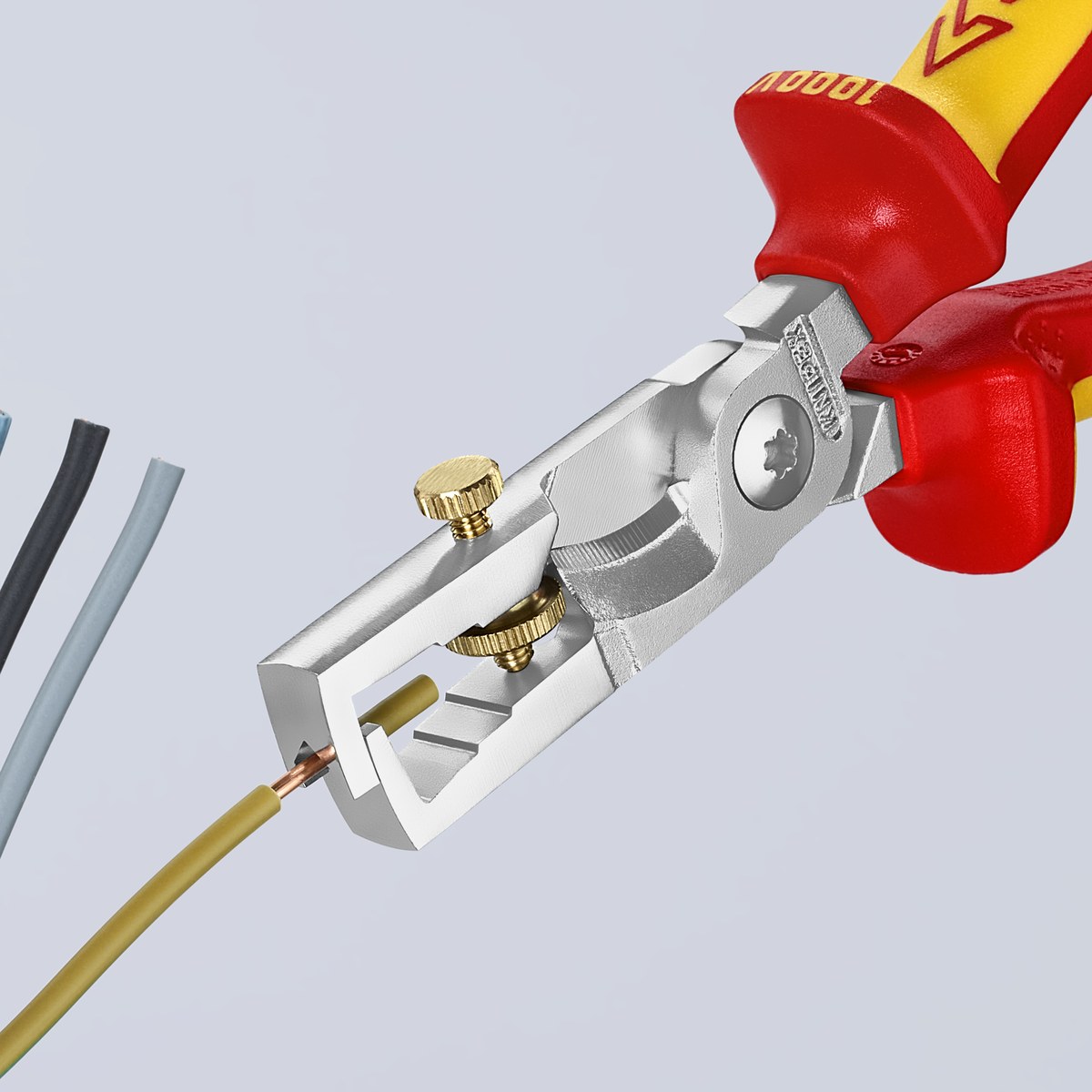 Kìm tuốt cắt cáp KNIPEX 13 66 180 SB, dài 180mm thumbnail 5