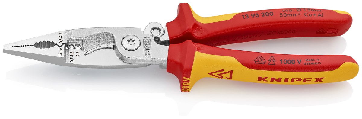 Kìm thợ điện đa năng KNIPEX 13 96 200 SB, dài 200mm thumbnail 2