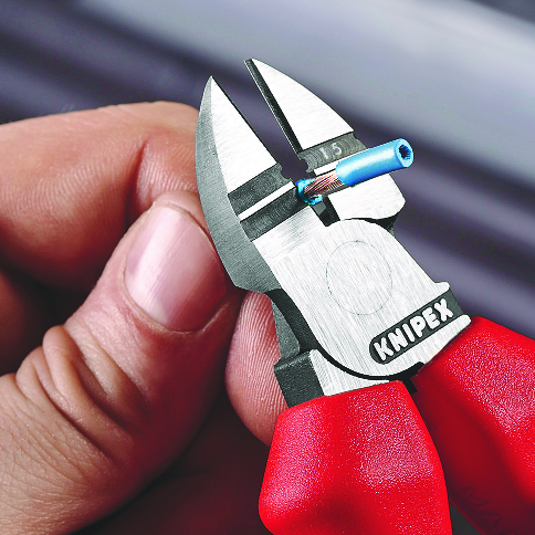 Kềm cắt cạnh - tuốt dây KNIPEX 14 22 160 SB, dài 160mm thumbnail 4