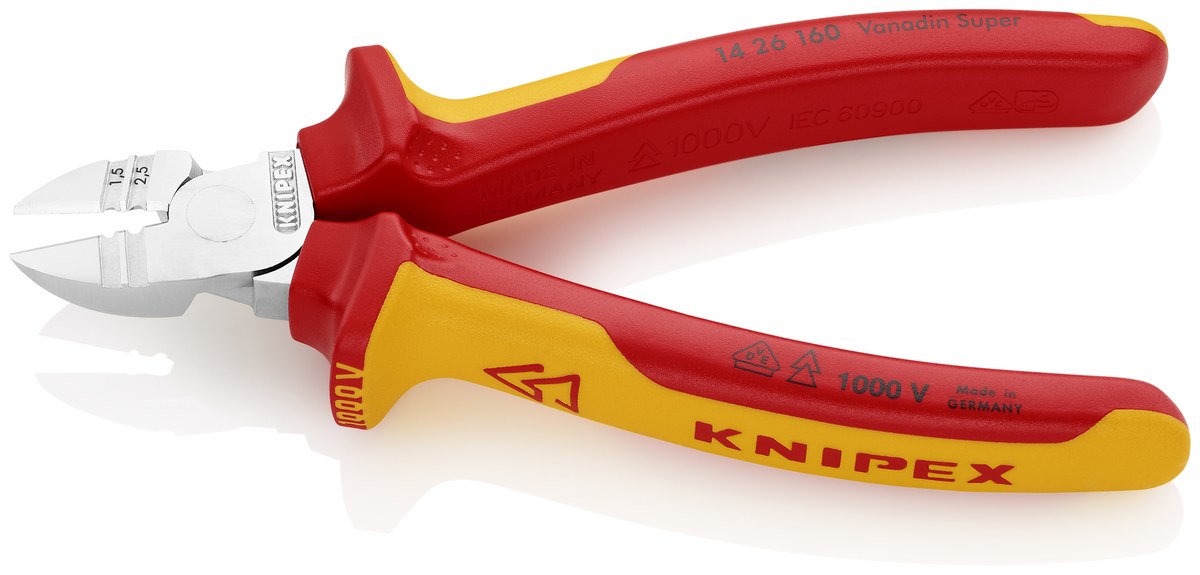 Kềm cắt cạnh - tuốt dây KNIPEX 14 26 160, dài 160mm thumbnail 2