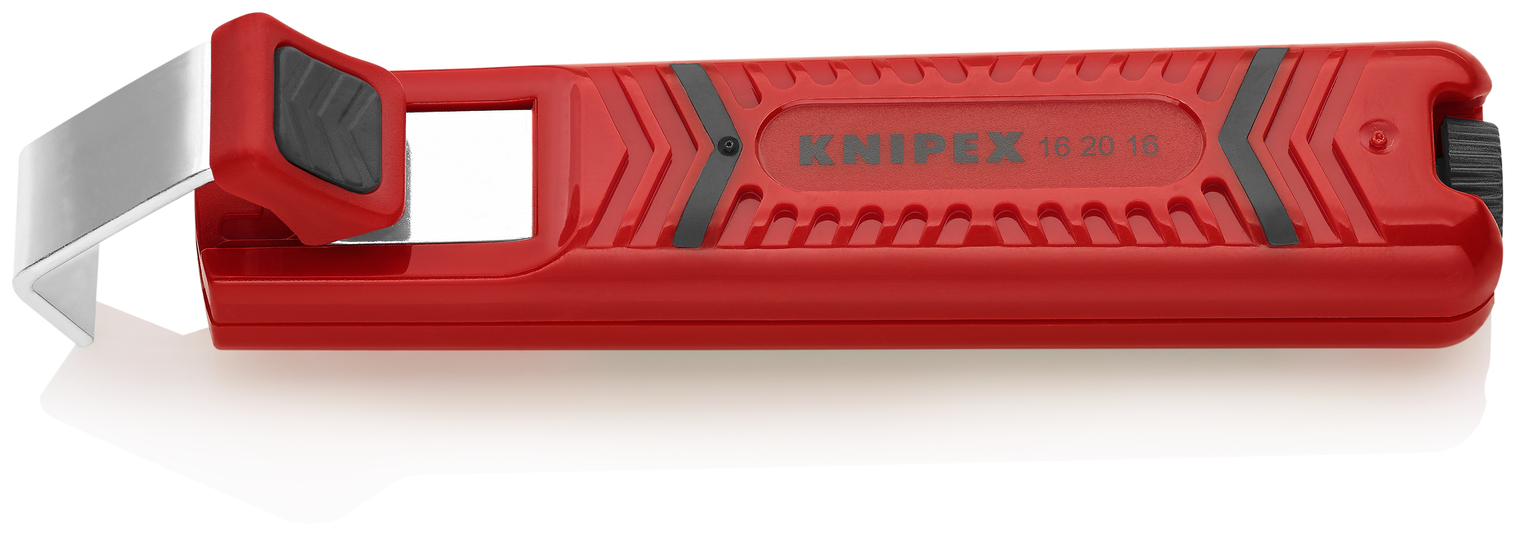 KNIPEX 16 20 16 SB Stripping Tool with scalpel blade 130 mm shock-resistant plastic body thumbnail 2