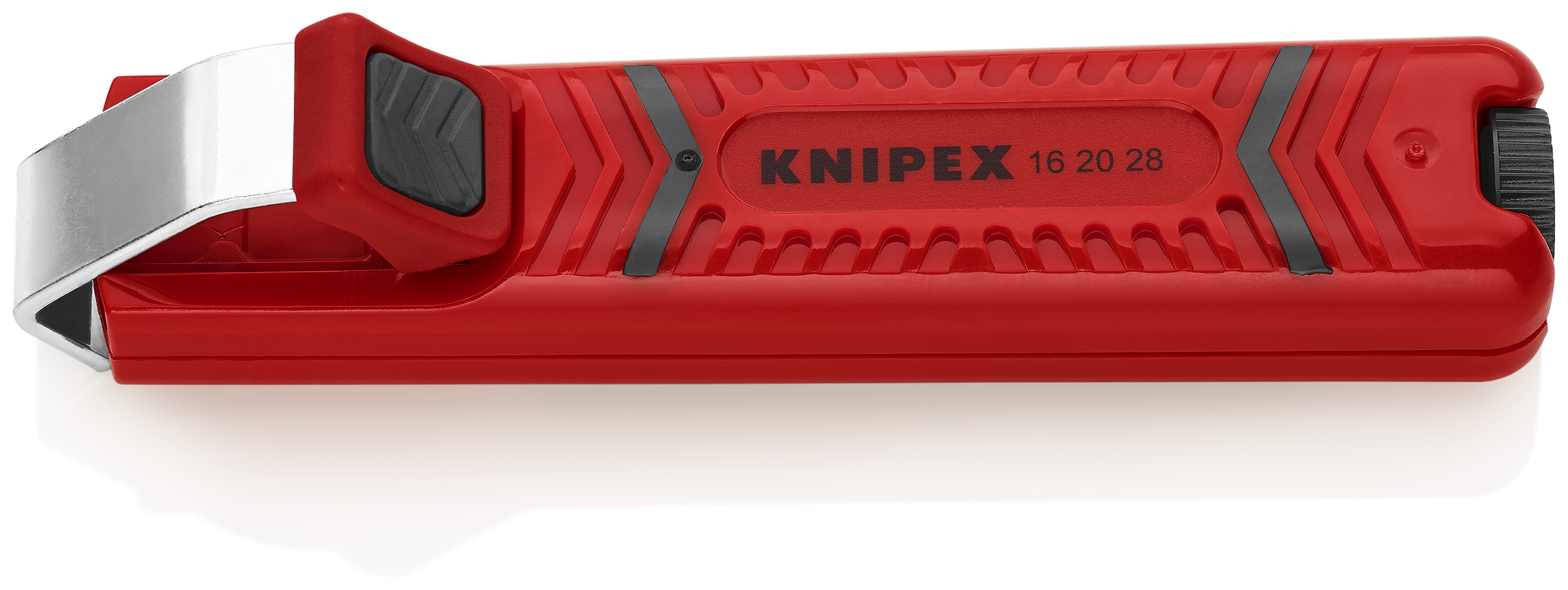 KNIPEX 16 20 28 SB Stripping Tool with scalpel blade 130 mm shock-resistant plastic body