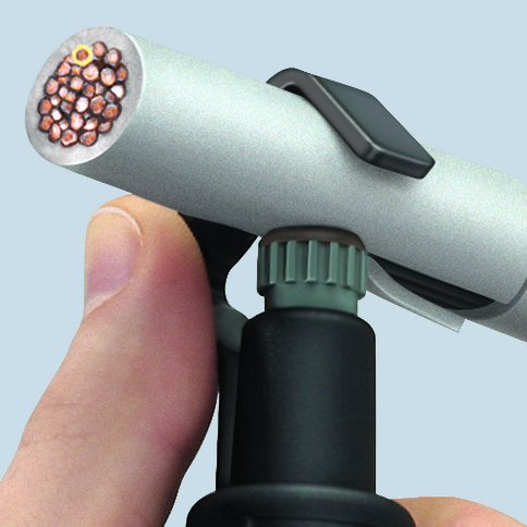 KNIPEX 16 30 145 SB Stripping Tool for spiral cutting 150 mm shock-resistant plastic body thumbnail 5