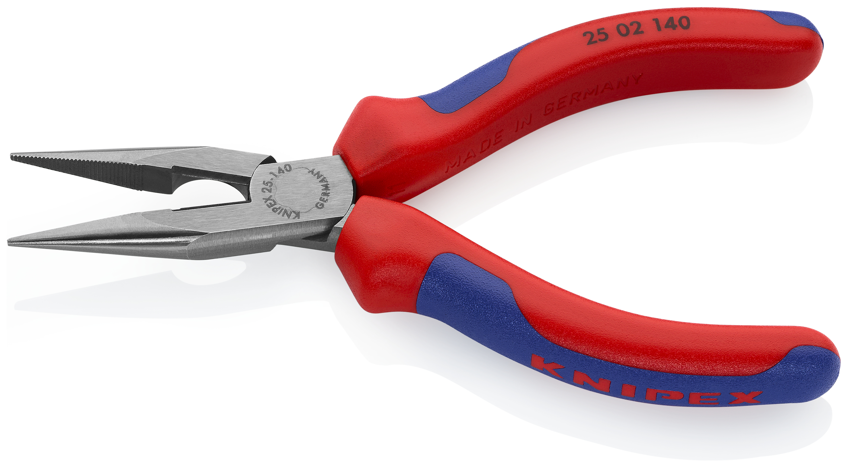 KNIPEX 25 02 140 SB Snipe Nose Side Cutting Pliers (Radio Pliers) 140 mm black atramentized with comfort handles polished thumbnail 2