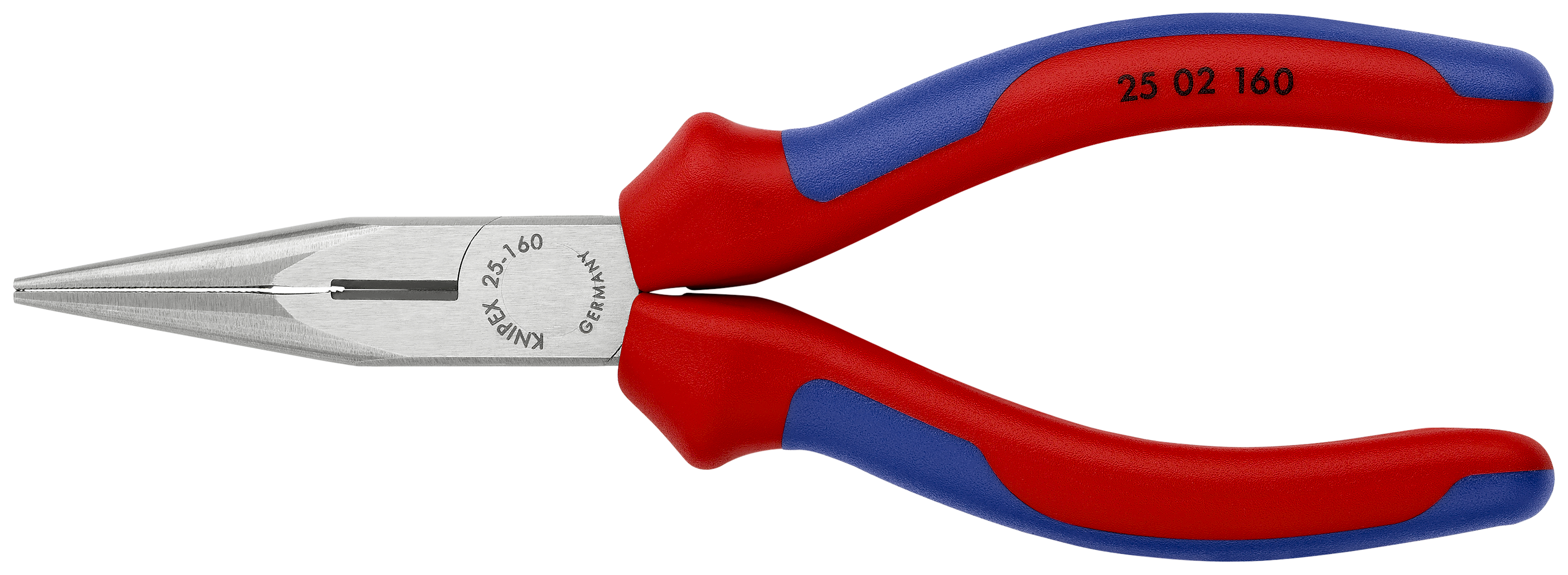 KNIPEX 25 02 160 SB Snipe Nose Side Cutting Pliers (Radio Pliers) 160 mm black atramentized with comfort handles polished thumbnail 3