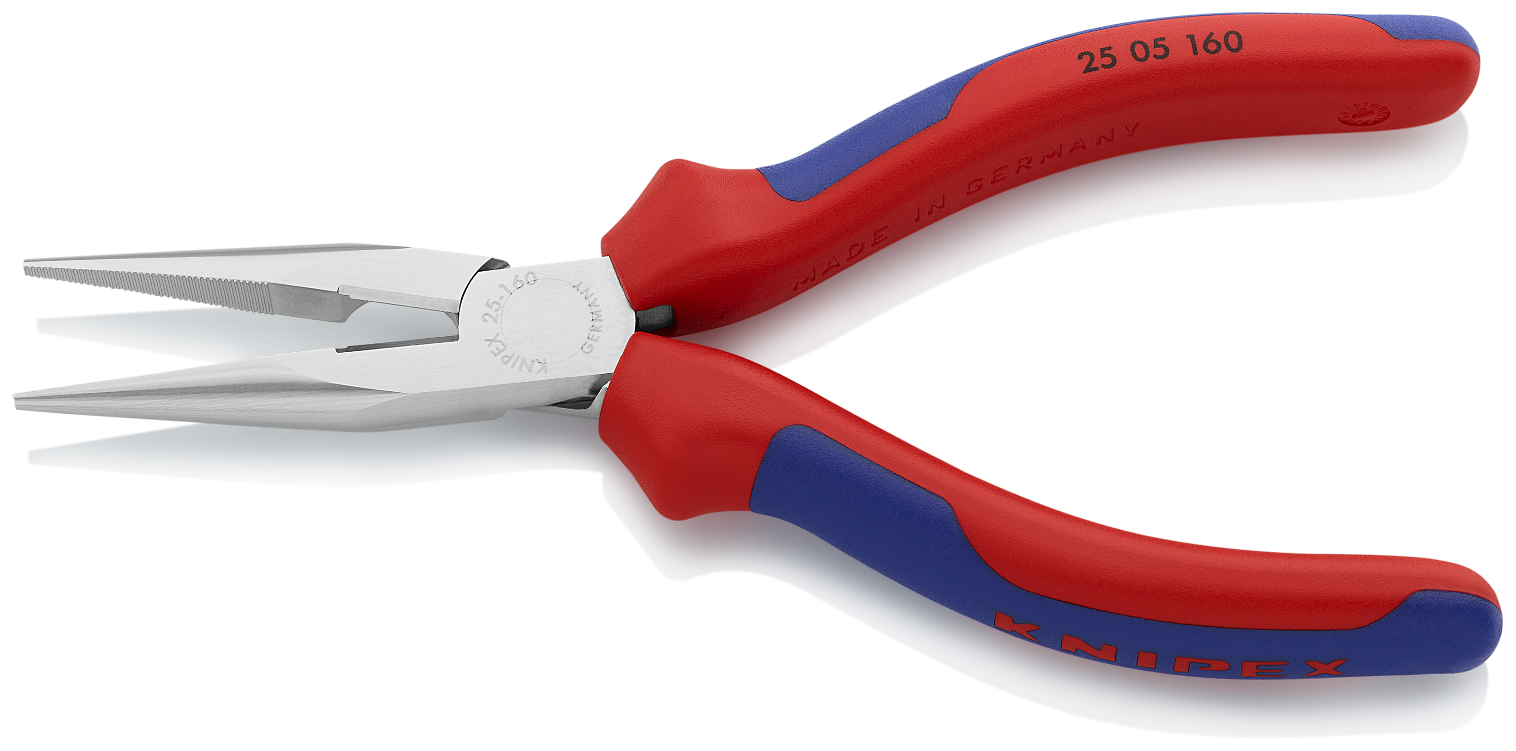KNIPEX 25 05 160 SB Snipe Nose Side Cutting Pliers (Radio Pliers) 160 mm chrome-plated with comfort handles chrome-plated thumbnail 2