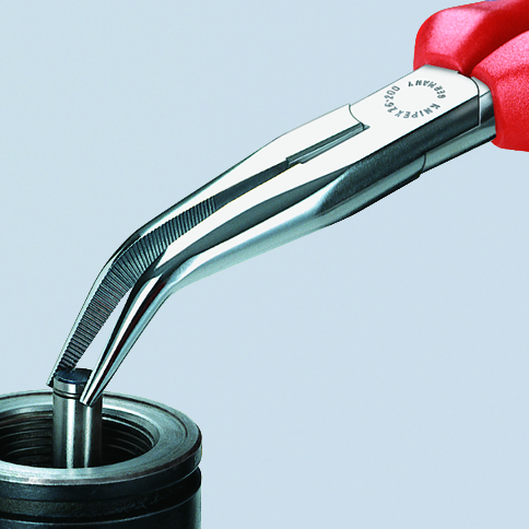 KNIPEX 26 25 200 SB Snipe Nose Side Cutting Pliers (Stork Beak Pliers) 200 mm chrome-plated with comfort handles chrome-plated thumbnail 4