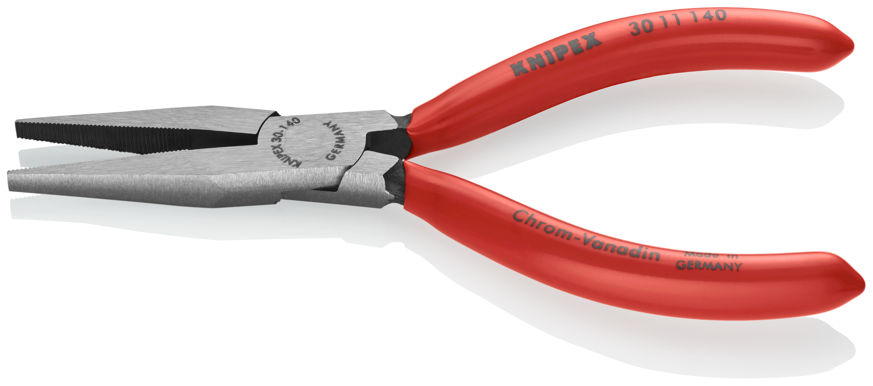 KNIPEX 30 11 140 SB Long Nose Pliers 140 mm black atramentized with plastic coating polished thumbnail 2