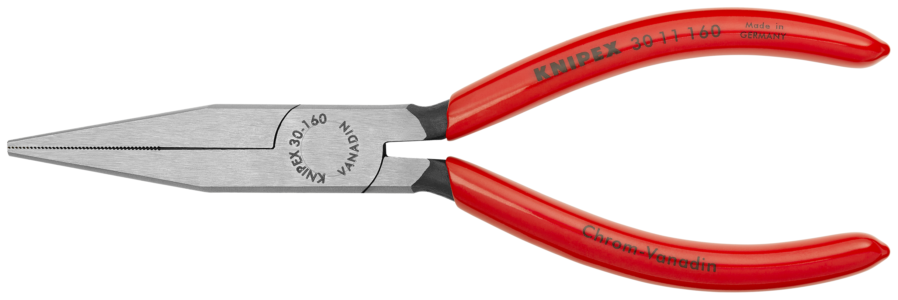 KNIPEX 30 11 160 SB Long Nose Pliers 160 mm black atramentized with plastic coating polished thumbnail 3