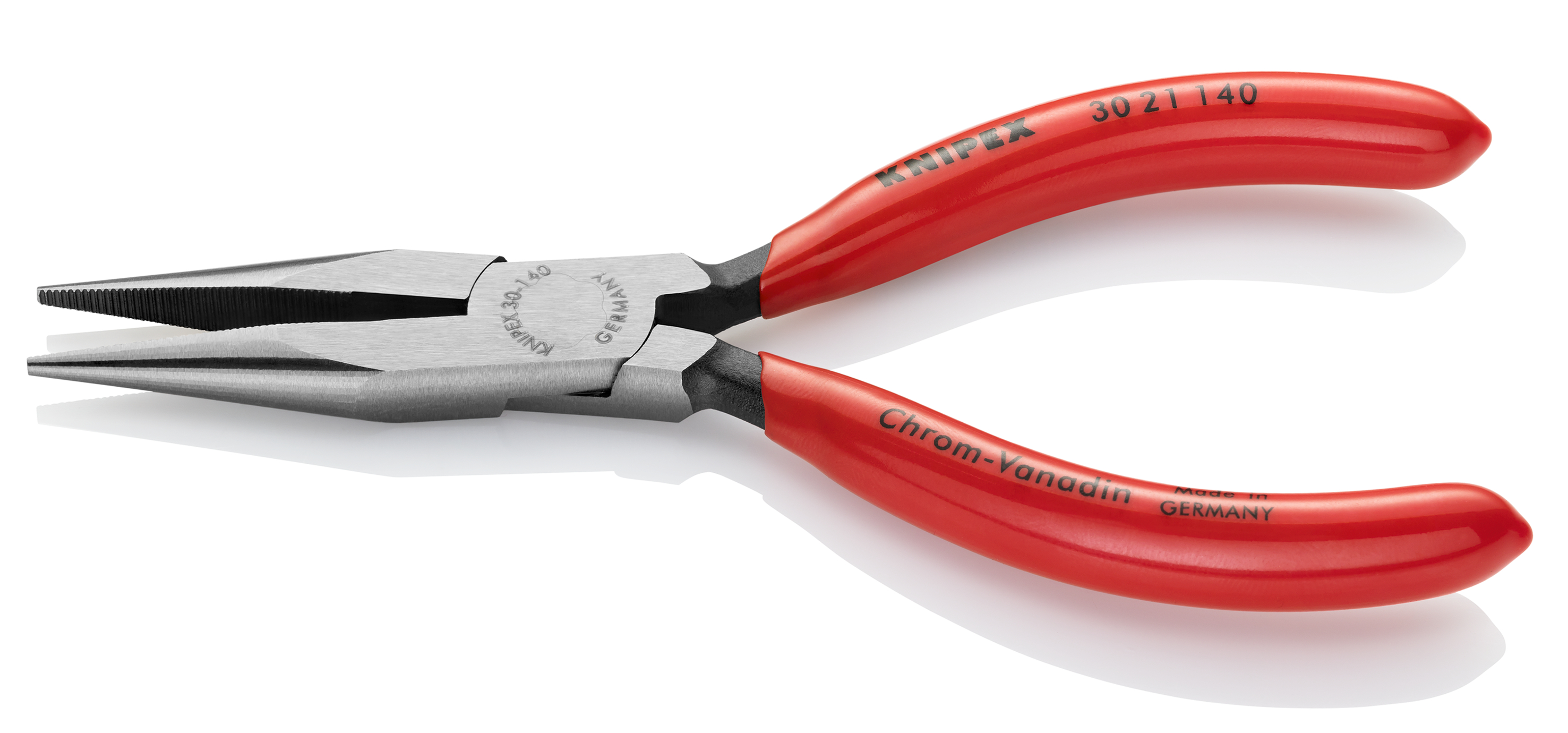 KNIPEX 30 21 140 SB Long Nose Pliers 140 mm black atramentized with plastic coating polished thumbnail 2