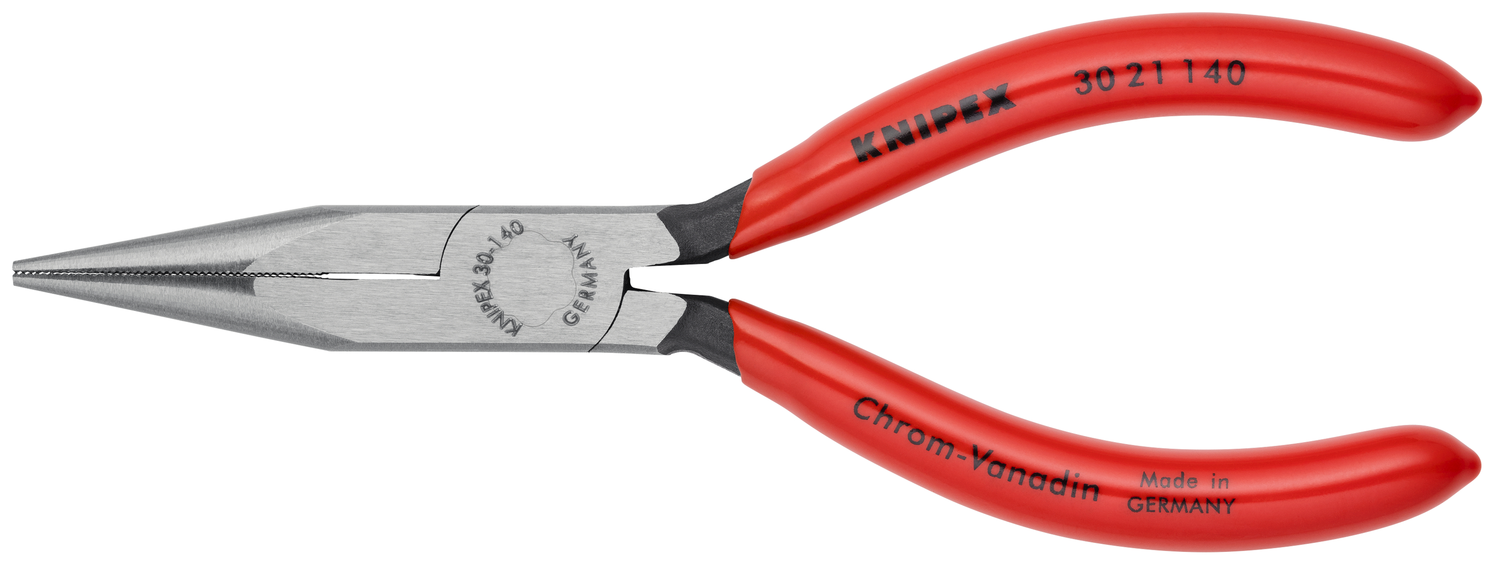 KNIPEX 30 21 140 SB Long Nose Pliers 140 mm black atramentized with plastic coating polished thumbnail 3