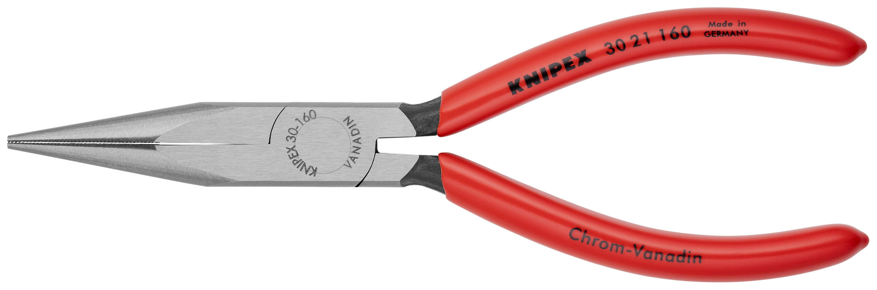 KNIPEX 30 21 160 SB Long Nose Pliers 160 mm black atramentized with plastic coating polished thumbnail 4
