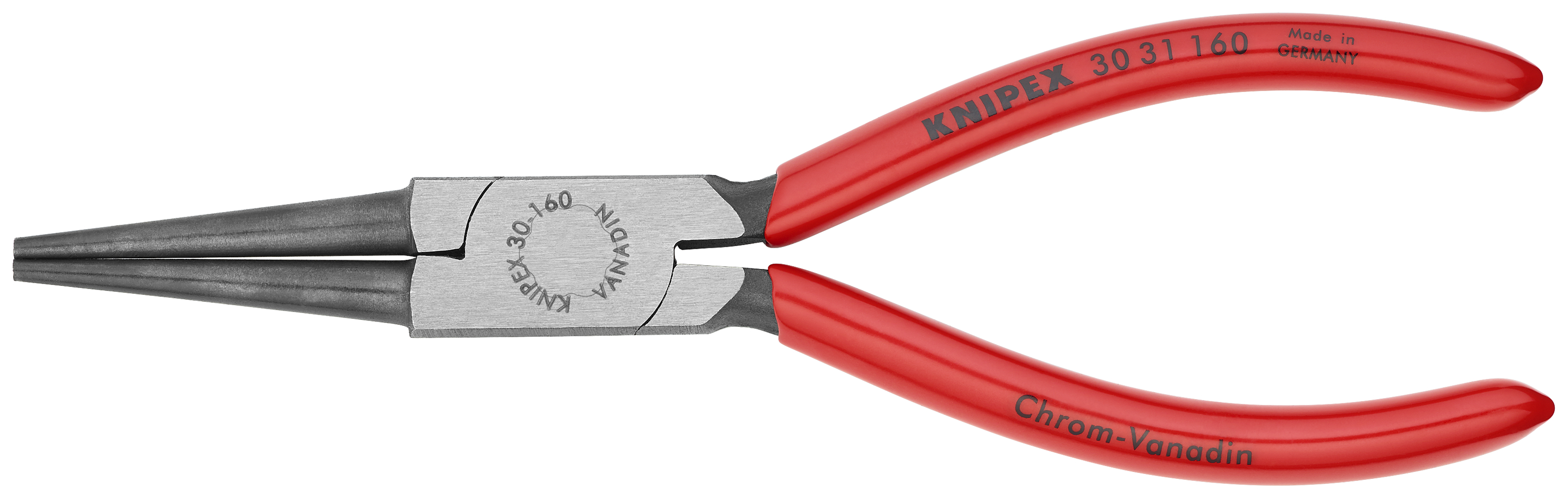 KNIPEX 30 31 160 SB Long Nose Pliers 160 mm black atramentized with plastic coating polished thumbnail 3