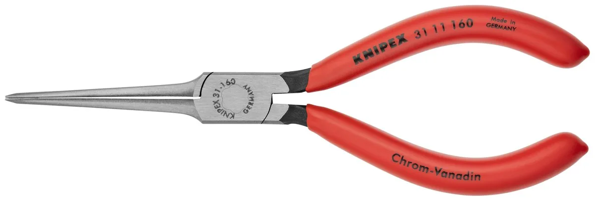Kìm mỏ nhọn mũi dẹt KNIPEX 31 11 160, đầu mạ đen mài bóng thumbnail 4