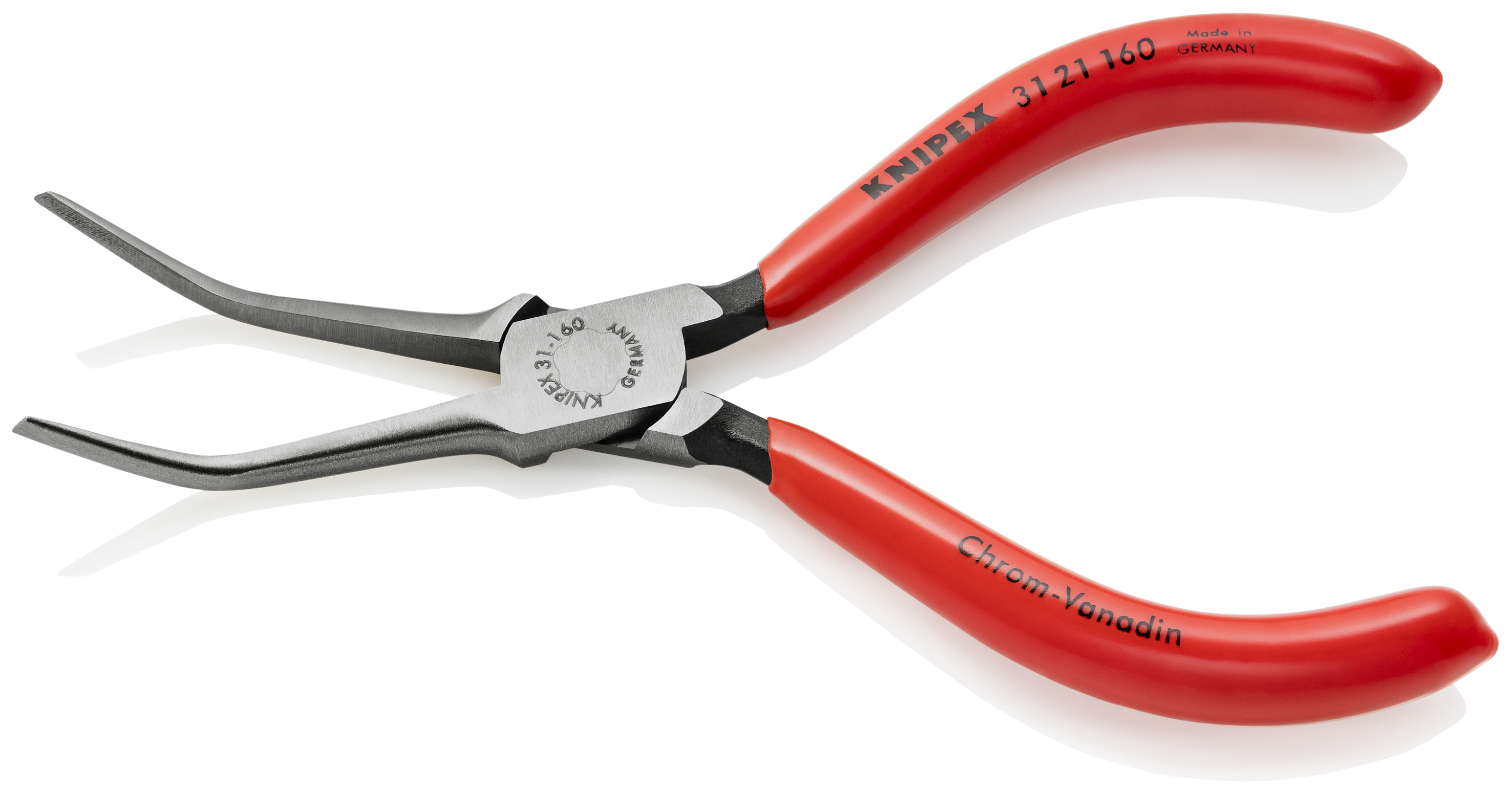 KNIPEX 31 21 160 SB Flat Nose Pliers (Needle-Nose Pliers) 160 mm black atramentized with plastic coating polished thumbnail 2