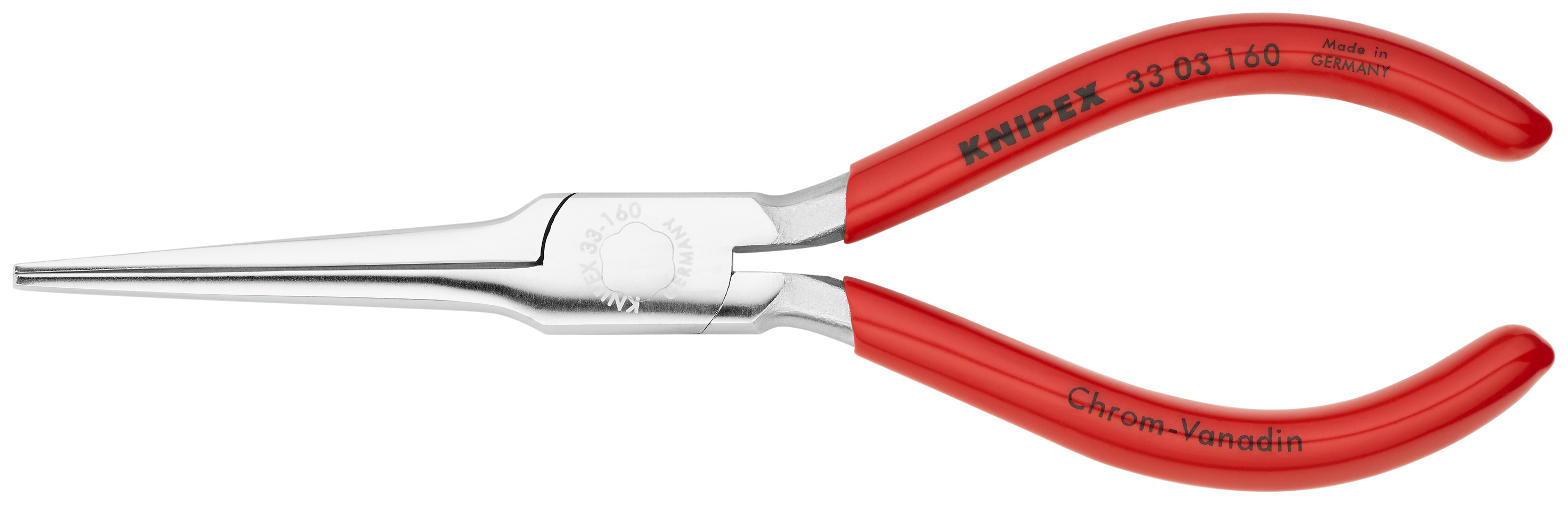 KNIPEX 33 03 160 Duckbill Pliers 160 mm chrome-plated with plastic coating chrome-plated thumbnail 3