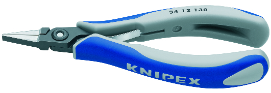 KNIPEX 34 12 130 ESD Precision Electronics Gripping Pliers ESD 130 mm burnished with multi-component handles polished thumbnail 2