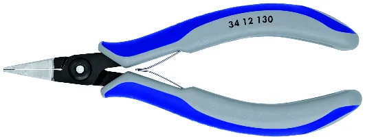 KNIPEX 34 12 130 Precision Electronics Gripping Pliers 130 mm burnished with multi-component handles polished thumbnail 3