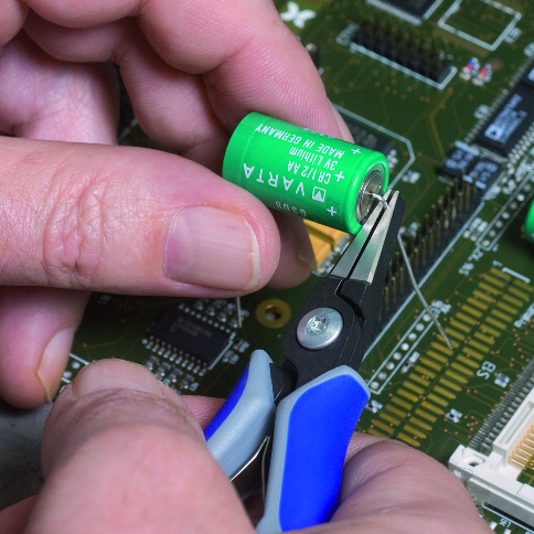 KNIPEX 34 12 130 Precision Electronics Gripping Pliers 130 mm burnished with multi-component handles polished thumbnail 2