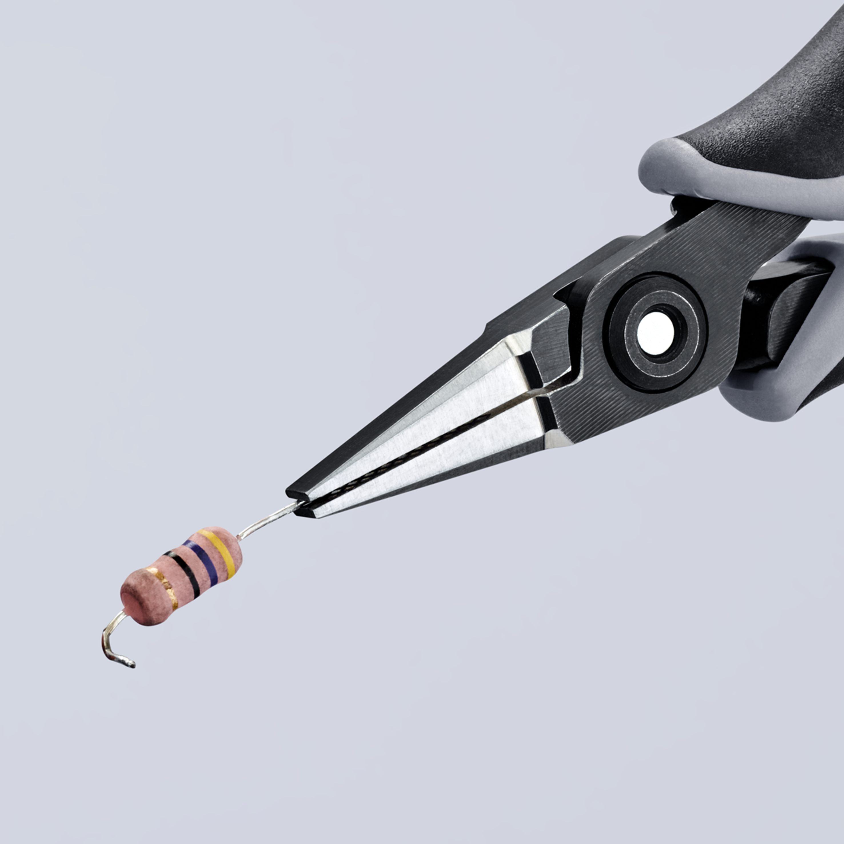 KNIPEX 34 42 130 ESD Precision Electronics Gripping Pliers ESD 130 mm burnished with multi-component handles polished thumbnail 5