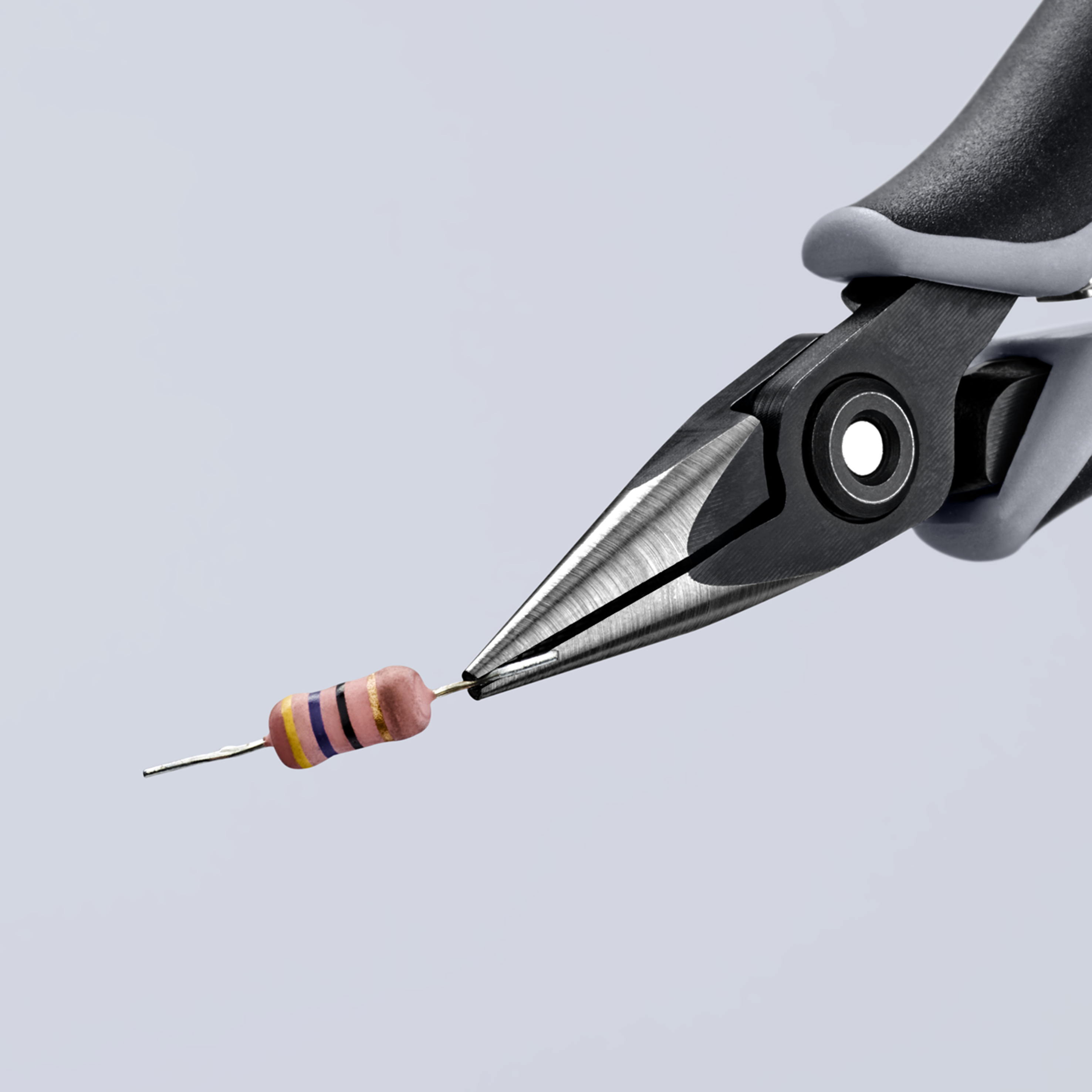 KNIPEX 34 52 130 ESD Precision Electronics Gripping Pliers ESD 130 mm burnished with multi-component handles polished thumbnail 3