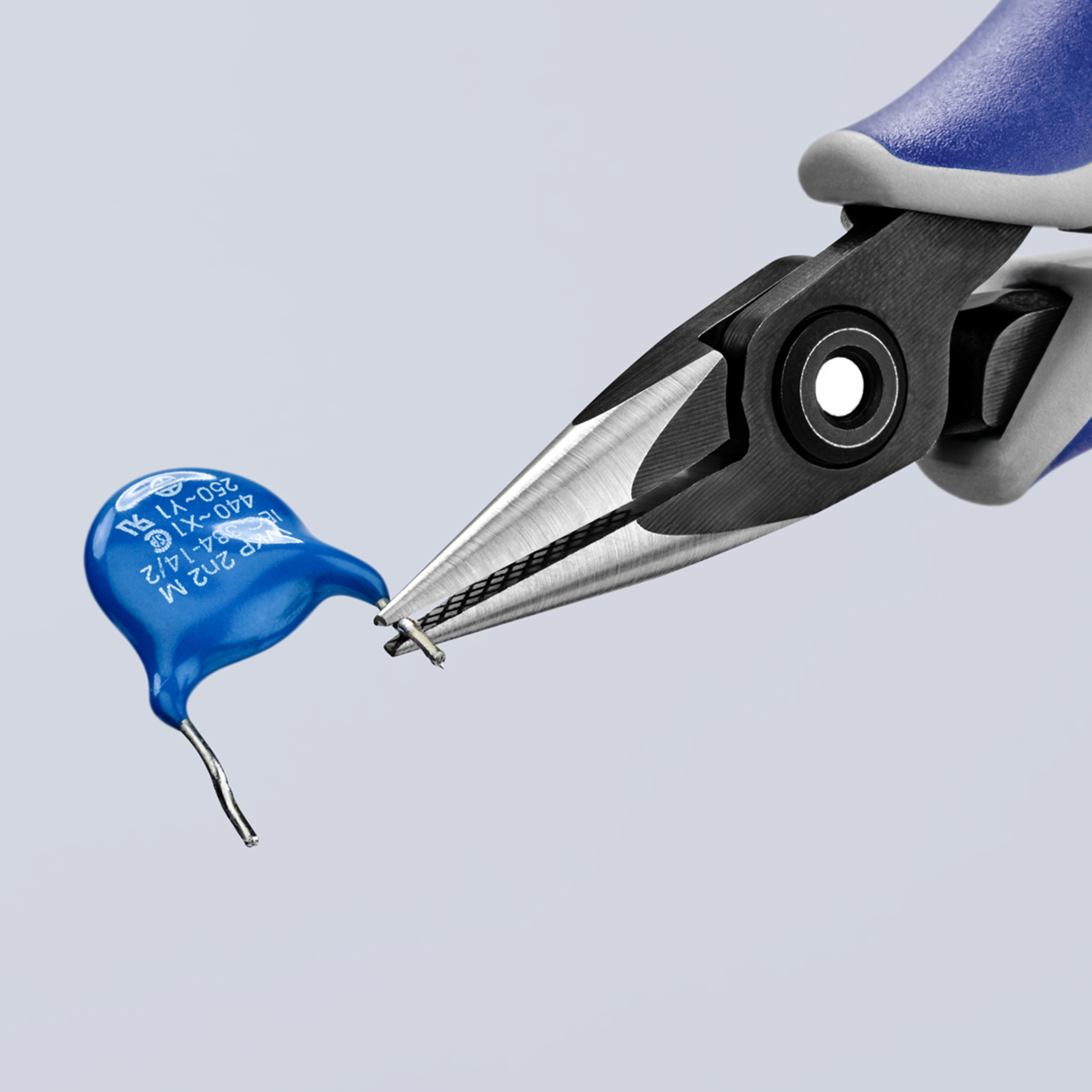 KNIPEX 34 52 130 Precision Electronics Gripping Pliers 130 mm burnished with multi-component handles polished thumbnail 4