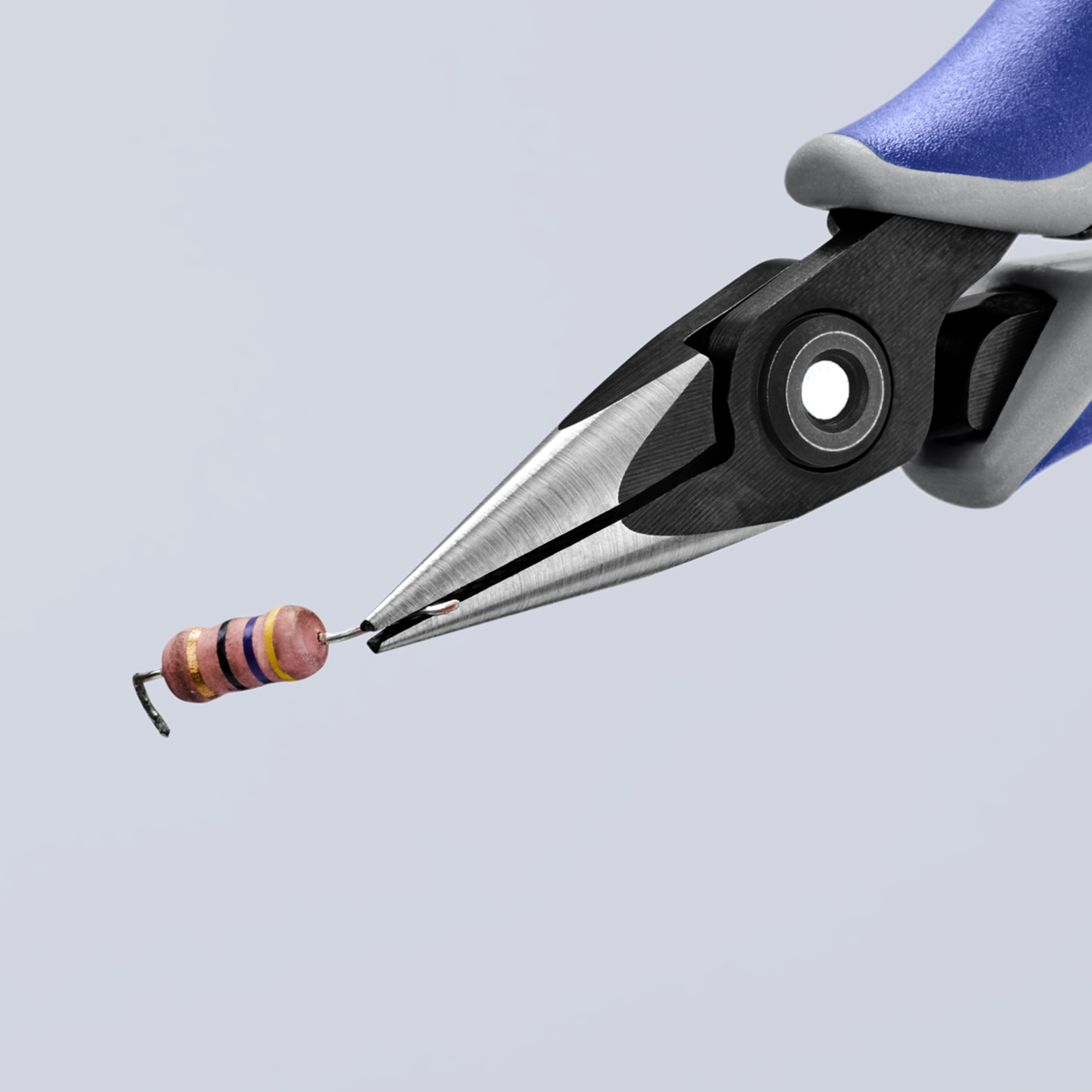 KNIPEX 34 52 130 Precision Electronics Gripping Pliers 130 mm burnished with multi-component handles polished thumbnail 5