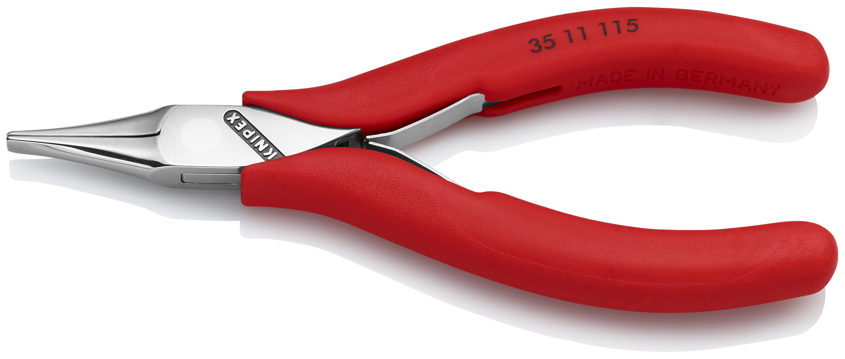 KNIPEX 35 11 115 Electronics Pliers with box joint 115 mm with non-slip plastic grips mirror polished