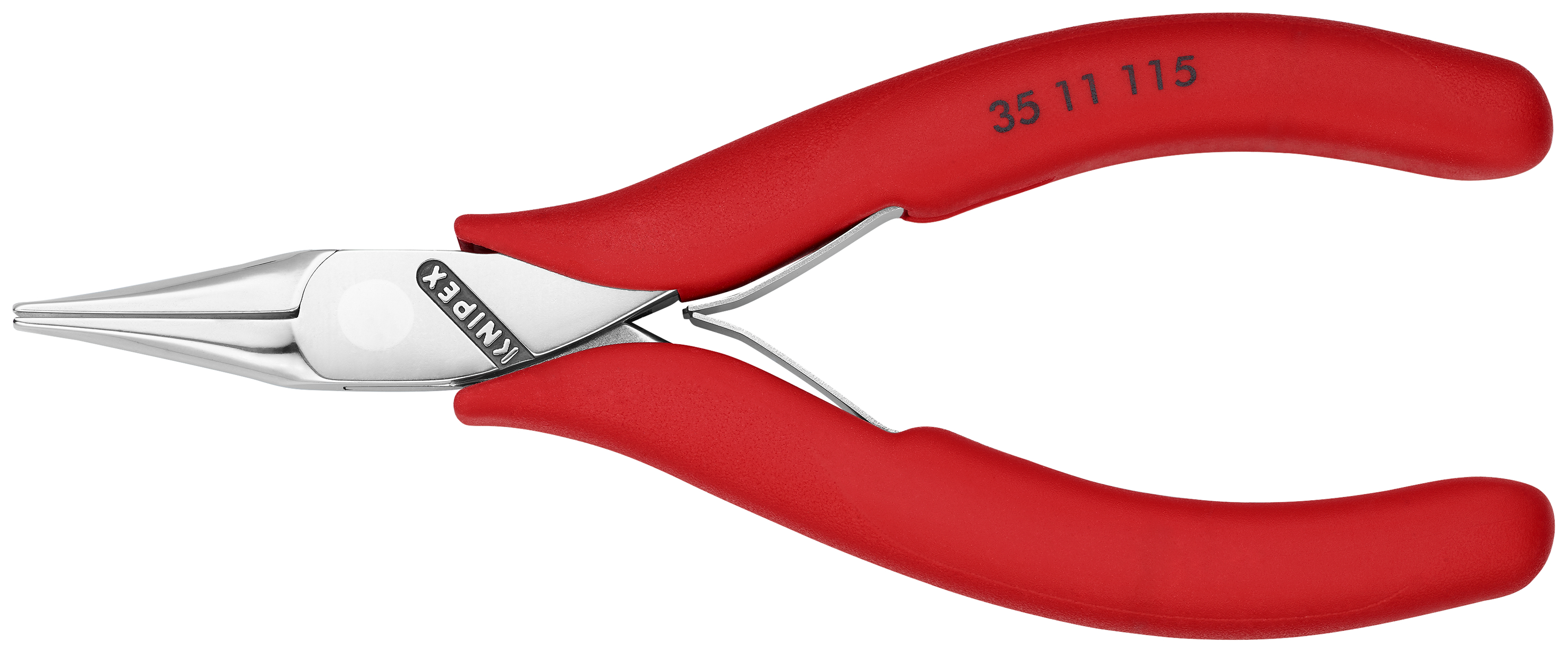 KNIPEX 35 11 115 Electronics Pliers with box joint 115 mm with non-slip plastic grips mirror polished thumbnail 5