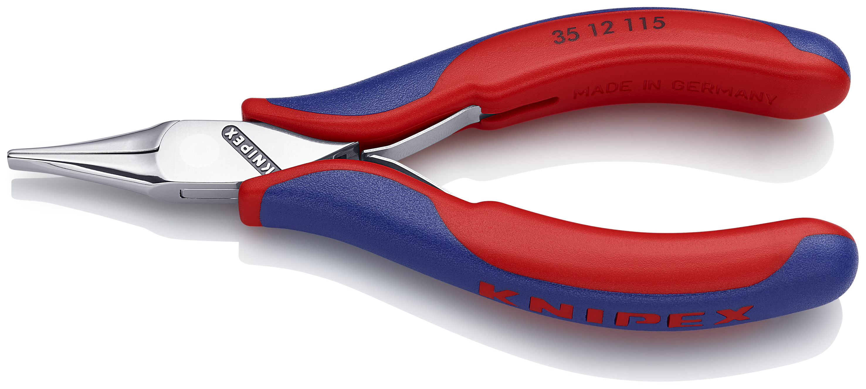 KNIPEX 35 12 115 SB Electronics Pliers with box joint 115 mm with multi-component handles mirror polished